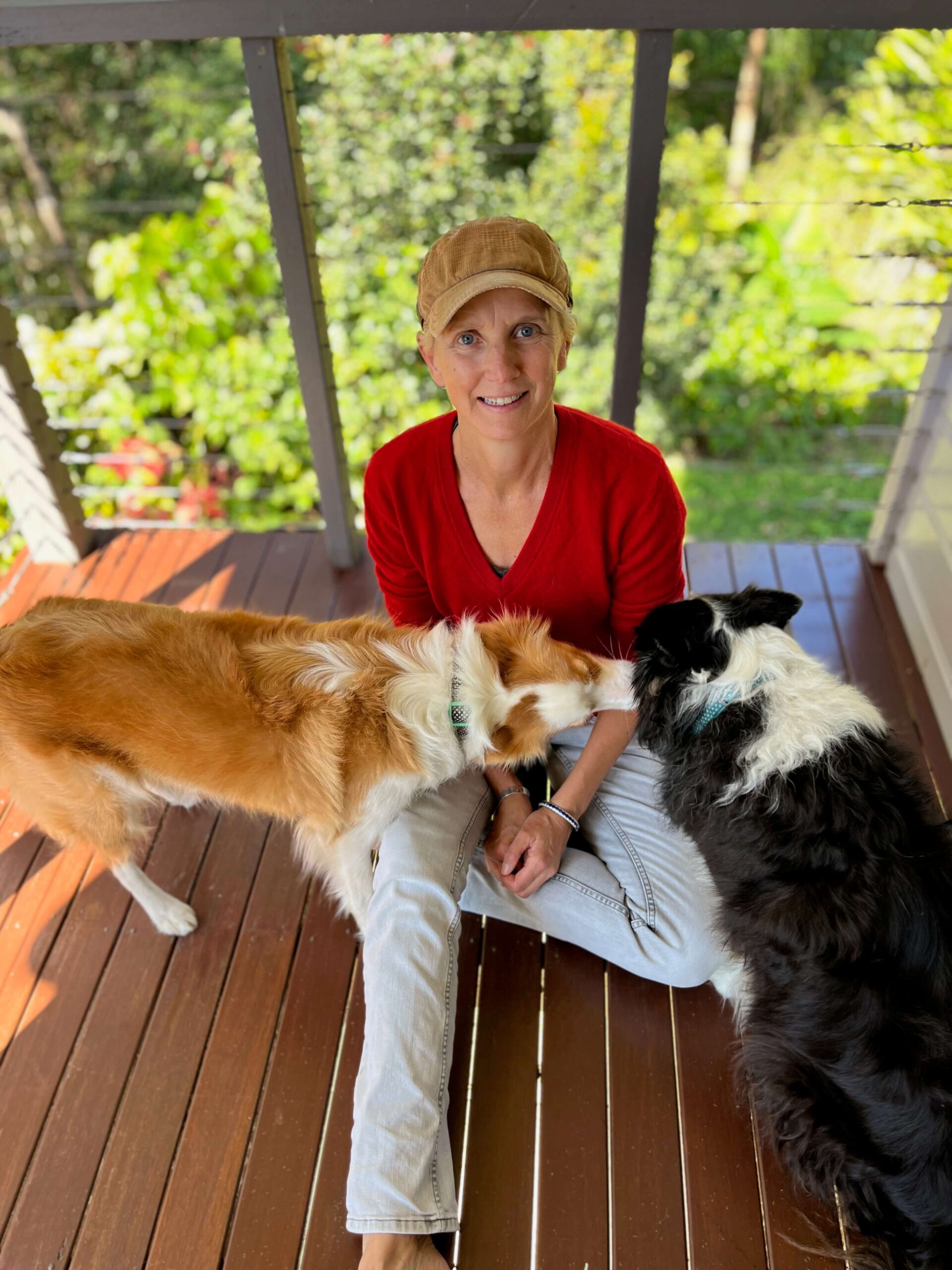 Australian Hypnotherapy Centre Sunshine Coast Silke with her dogs scaled